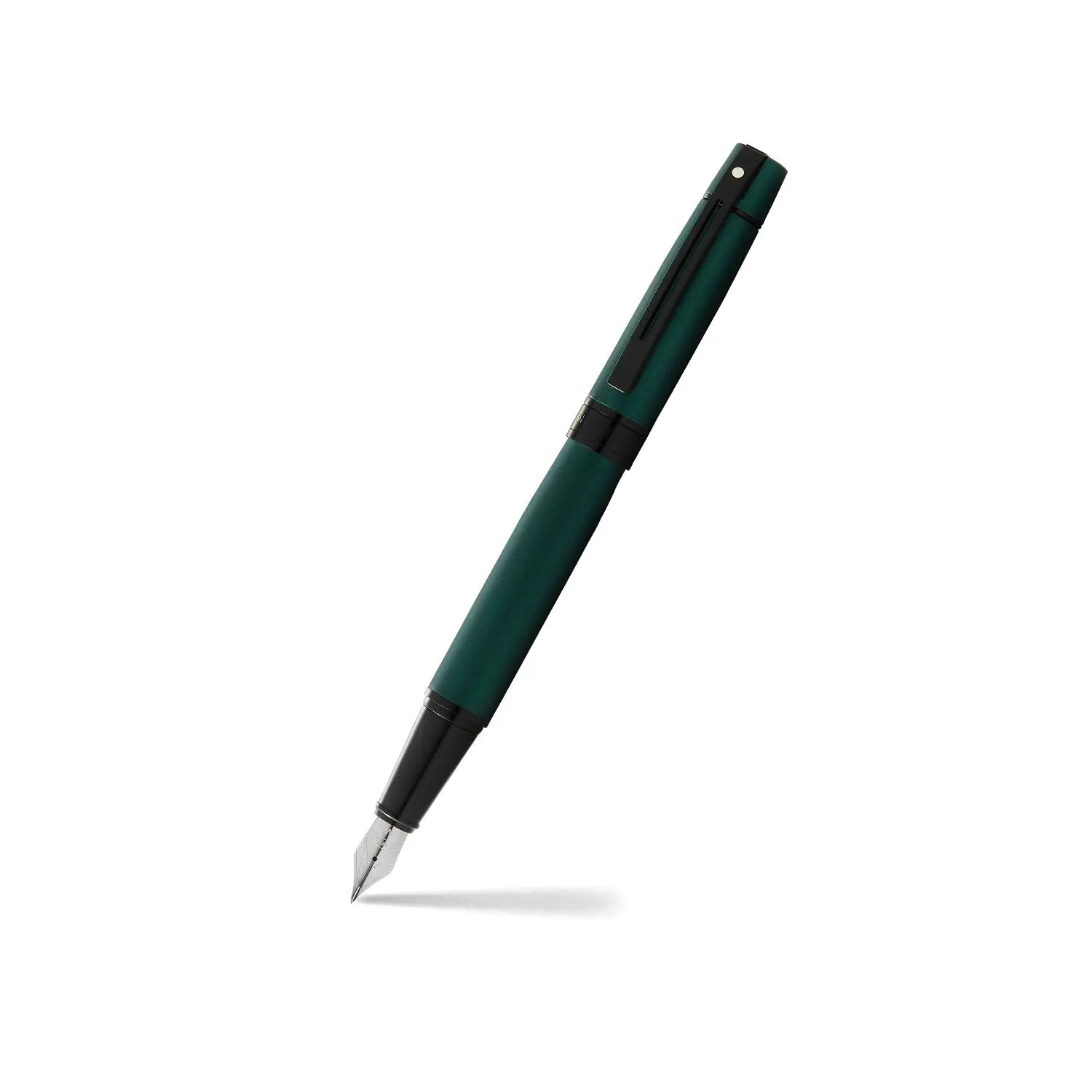 Sheaffer® 300 Matte Green Fountain Pen With Black Trims - Medium - My Store