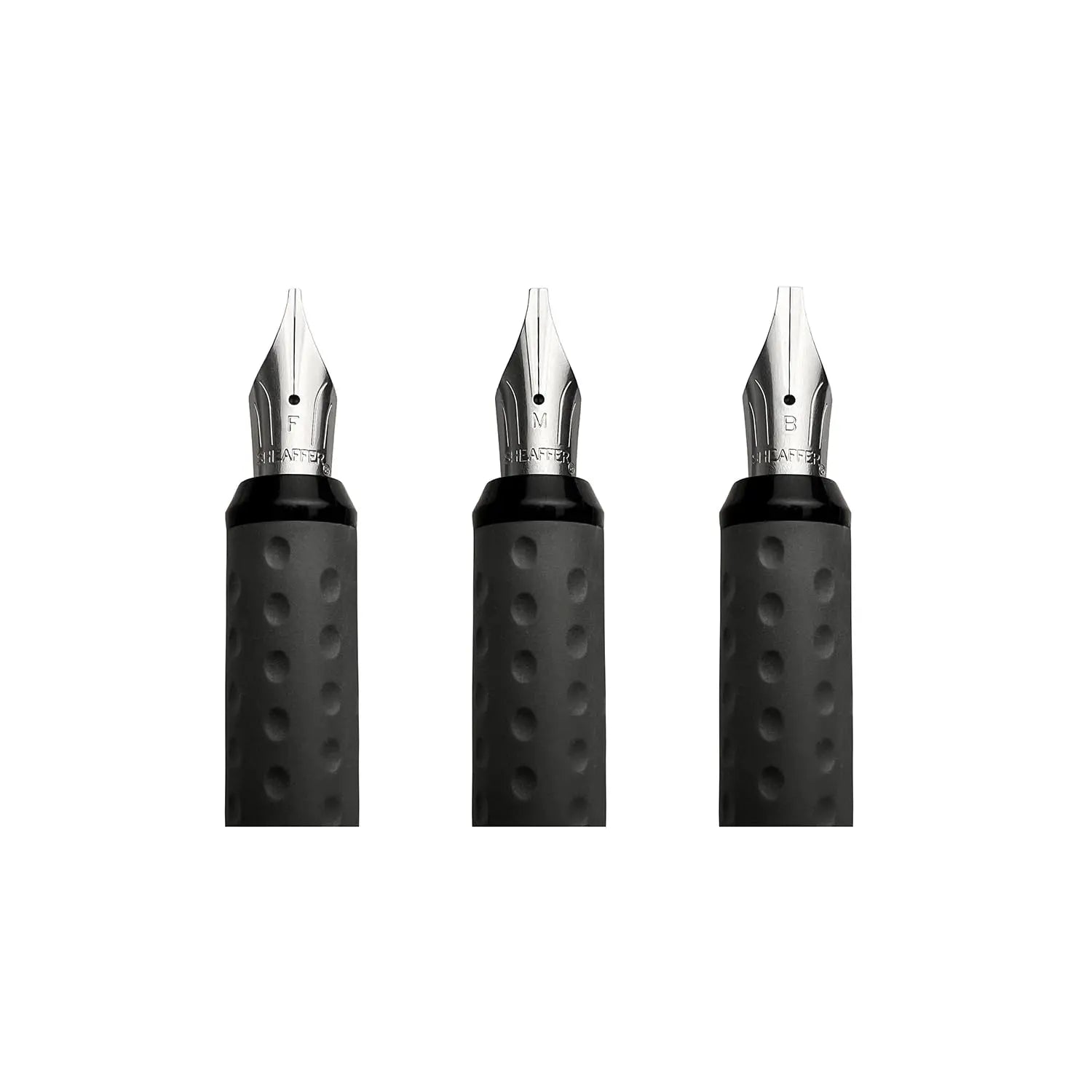 Sheaffer® Calligraphy Matte Black Fountain pen Minikit with Black cap and Matte Black Trim - Fine, Medium, Broad nibs & 18 Cartridges are included. Sheaffer