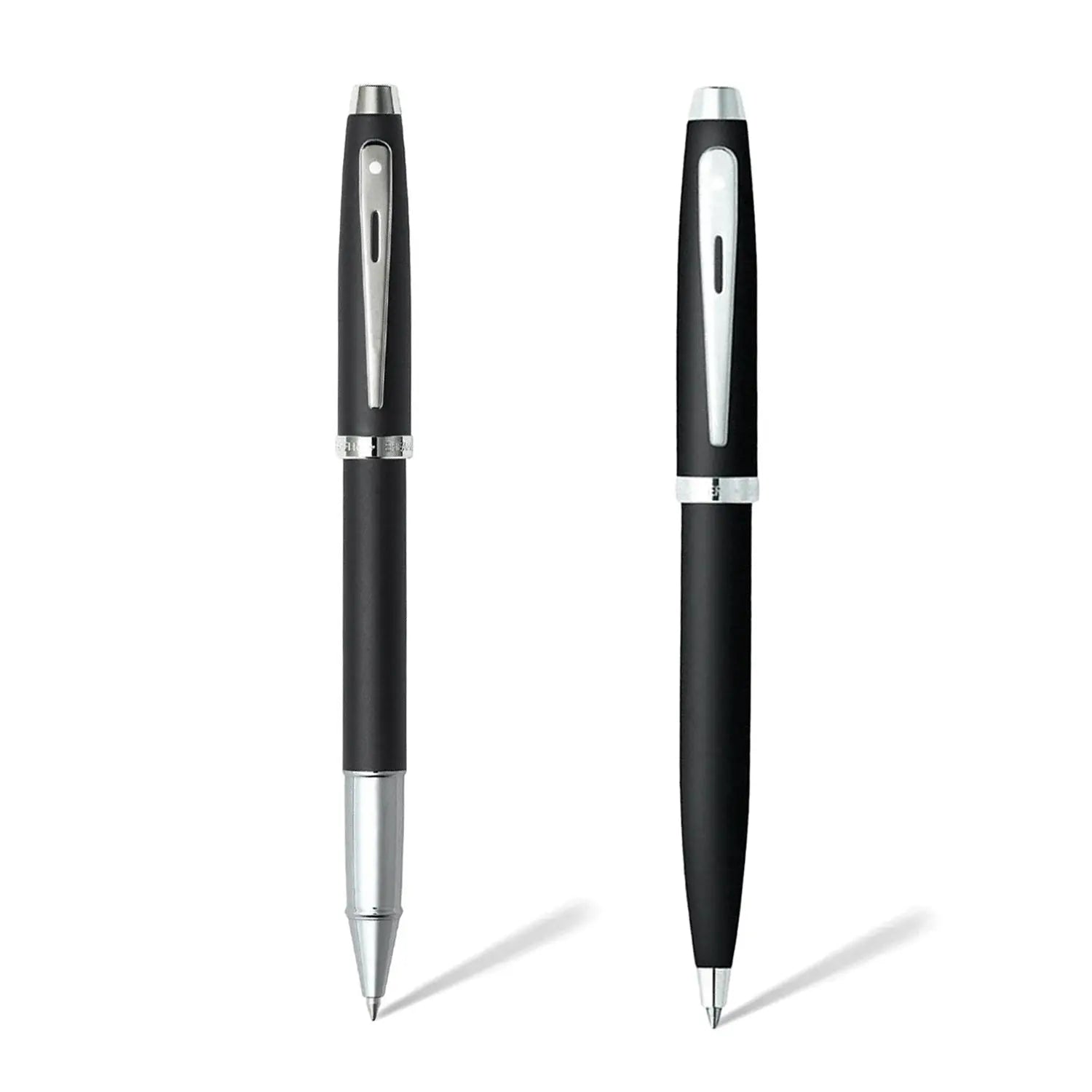 Sheaffer® Gift Set ft. Matte Black S100 9317 with Chrome Trim as Set of 2 pens -  Ballpoint Pen & Rollerball pen - My Store