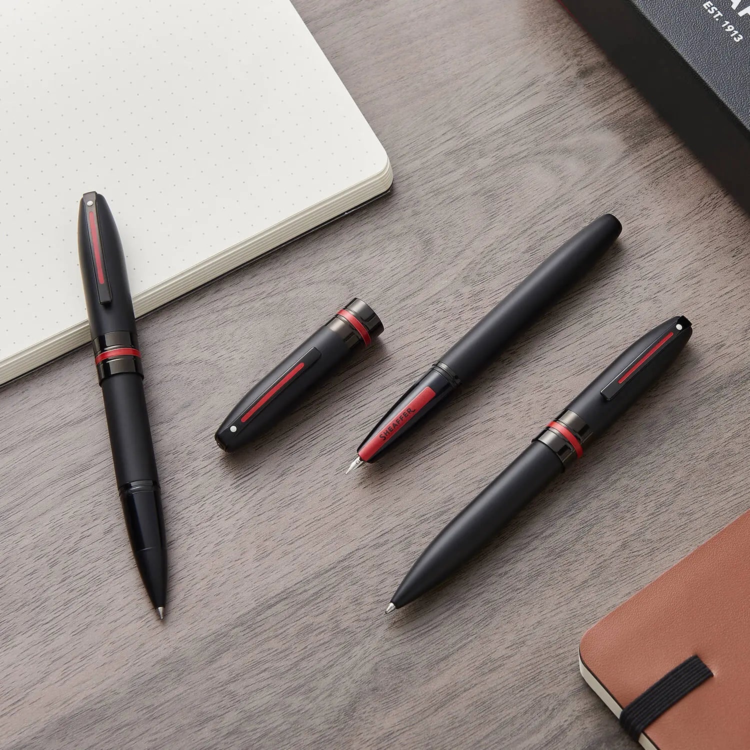 Sheaffer® ICON 9108 Matte Black Fountain Pen With Gloss Black Trim - Medium - My Store