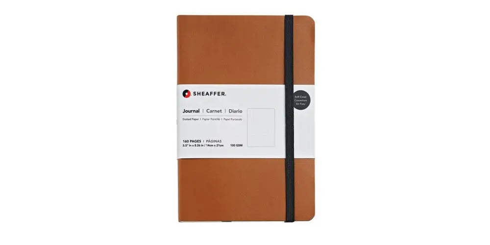 Sheaffer® Medium Dotted Journal in Caramel Brown - crosspenmall.com