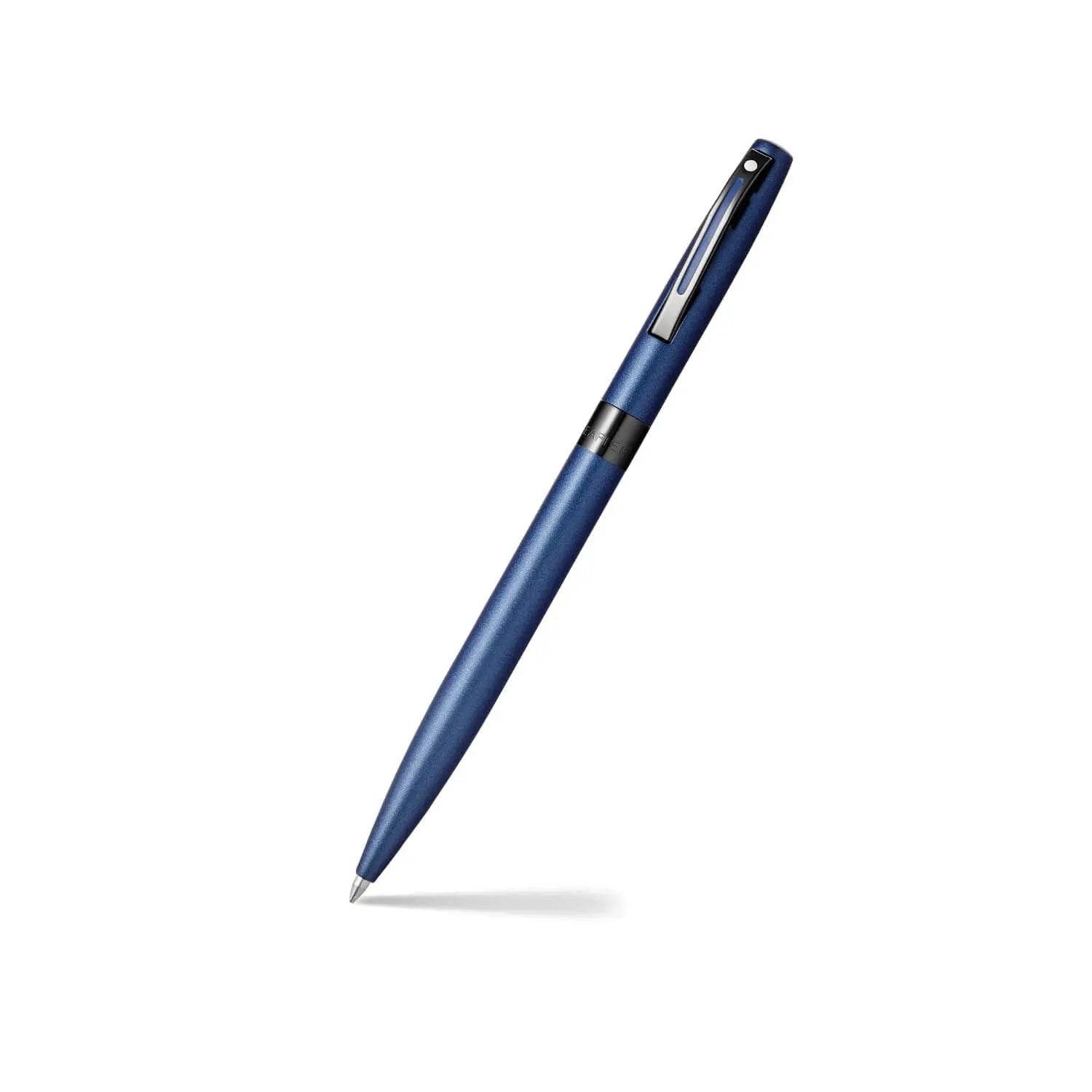 Sheaffer® REMINDER 9018 Matte Blue Ballpoint Pen With Black PVD Trim - My Store