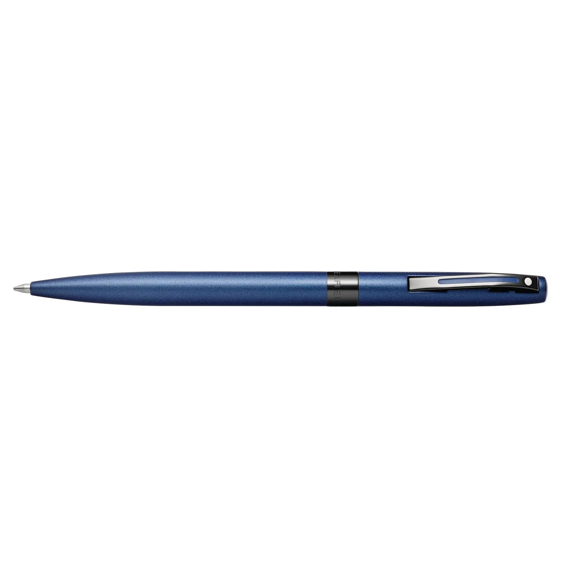 Sheaffer® REMINDER 9018 Matte Blue Ballpoint Pen With Black PVD Trim - My Store