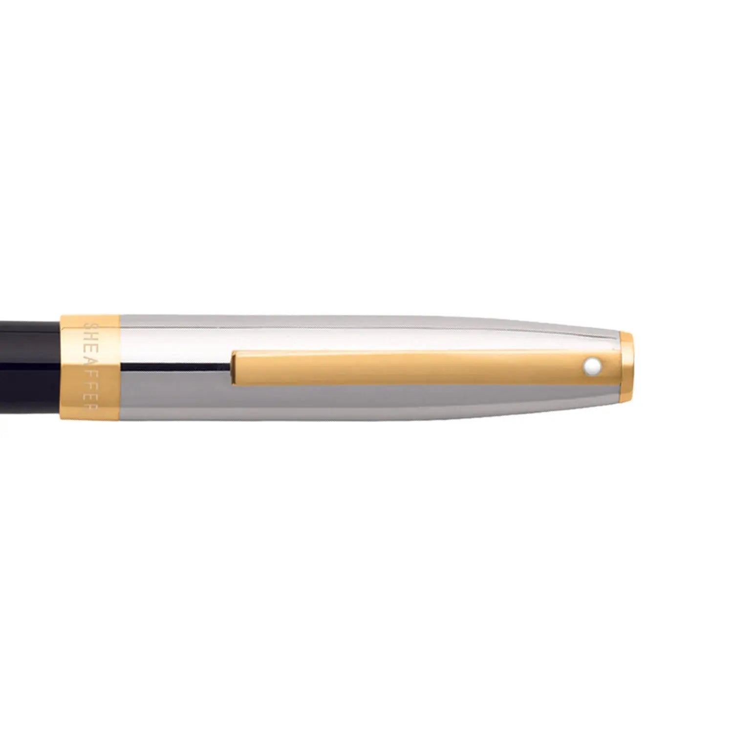 Sheaffer® SAGARIS 9475 Gloss Black Barrel and Chrome Cap Fountain Pen With Gold Tone Trim - Medium - My Store