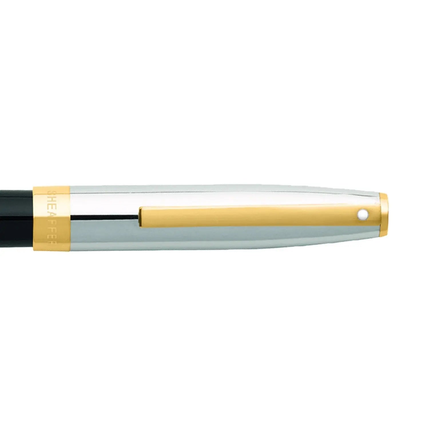 Sheaffer® SAGARIS 9475 Gloss Black Barrel and Chrome Cap Rollerball Pen With Gold Tone Trim - My Store