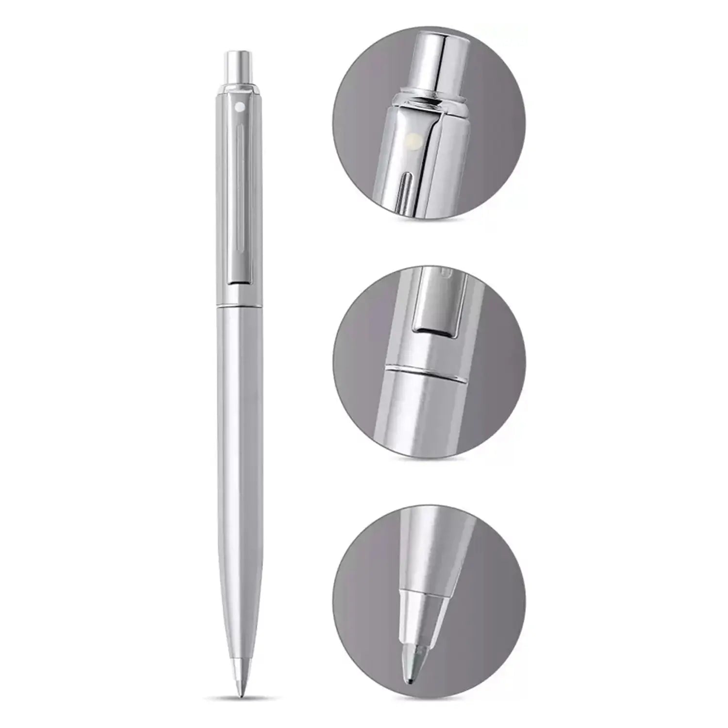 Sheaffer® Sentinel 323 Brushed Chrome Ballpoint pen With Chrome Trim - My Store