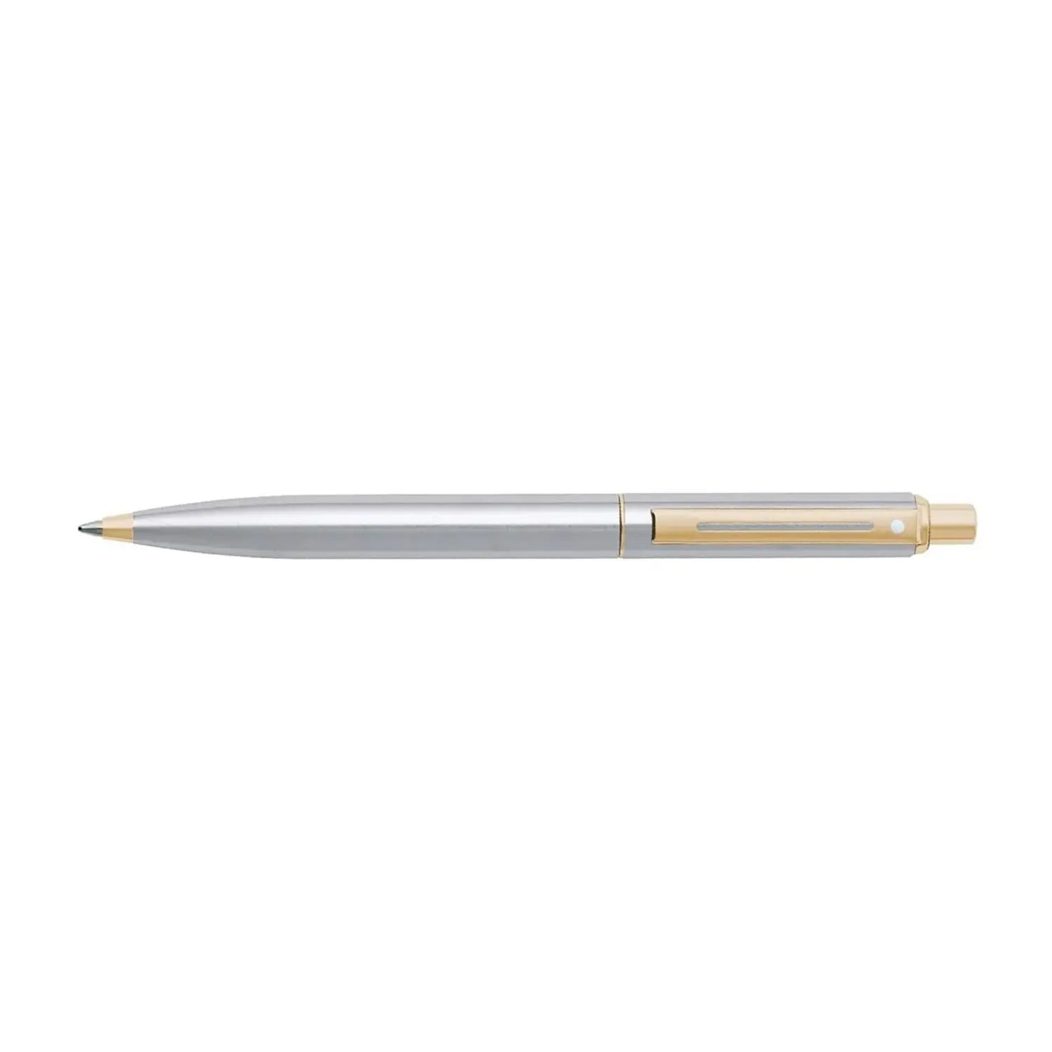 Sheaffer® Sentinel 325 Brushed Chrome Ballpoint pen with Gold Tone Trim - My Store