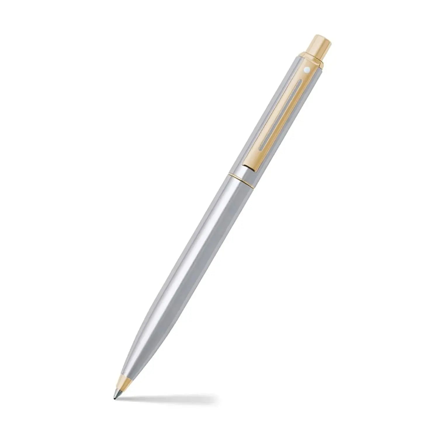 Sheaffer® Sentinel 325 Brushed Chrome Ballpoint pen with Gold Tone Trim - My Store