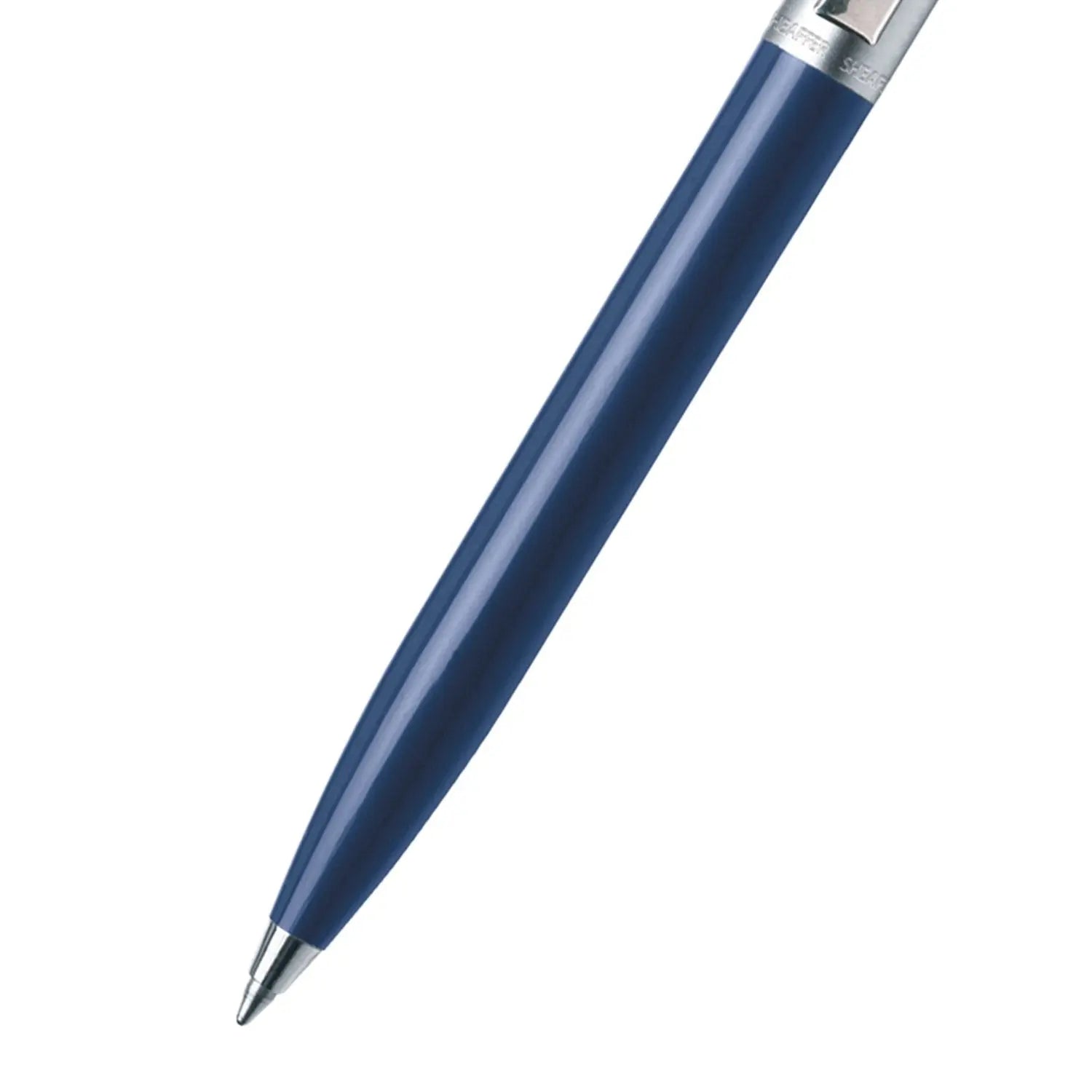 Sheaffer® Sentinel Blue and Chrome Ballpoint Pen With Chrome Trims - My Store