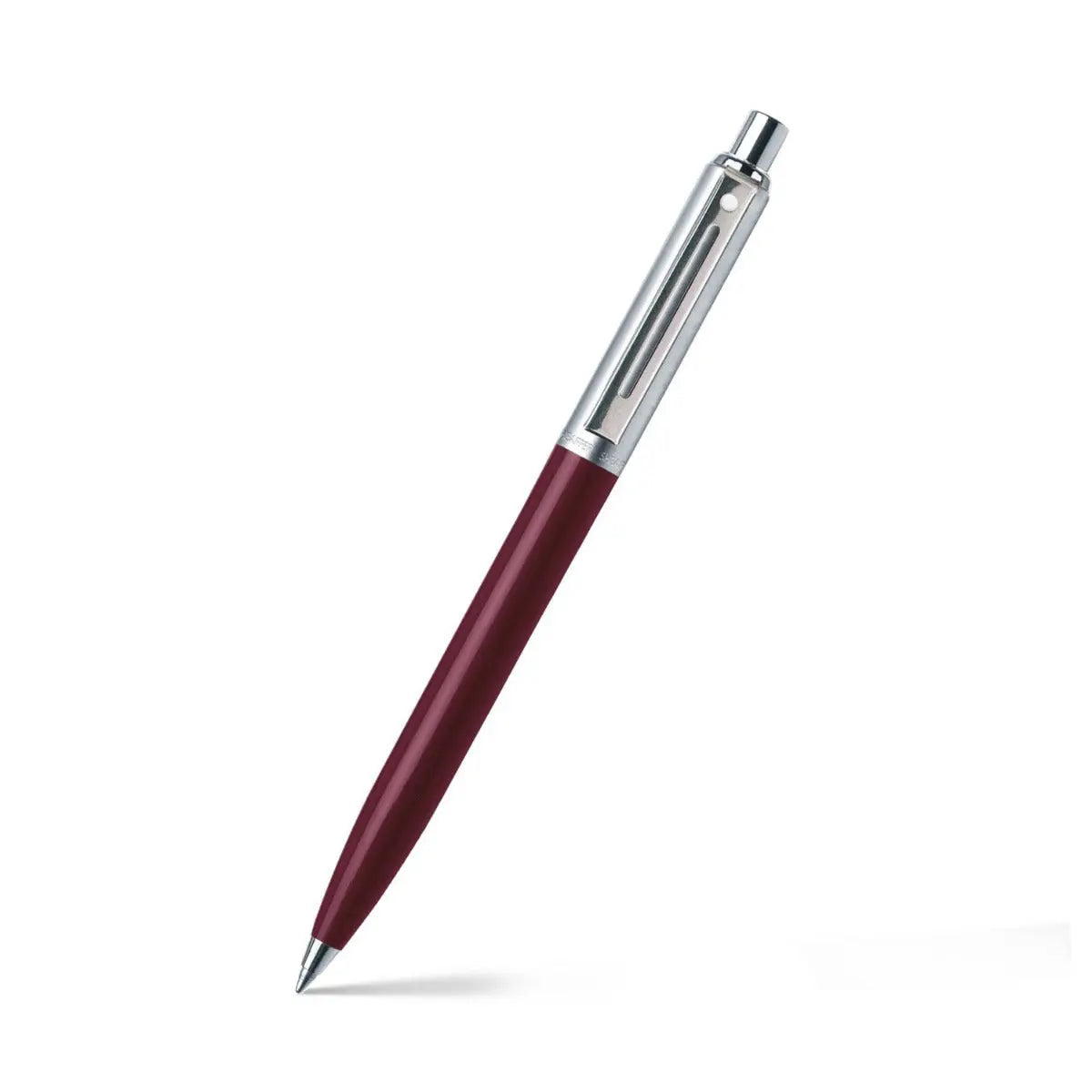 Sheaffer® Sentinel Burgandy and Chrome Ballpoint Pen With Chrome Trims - My Store