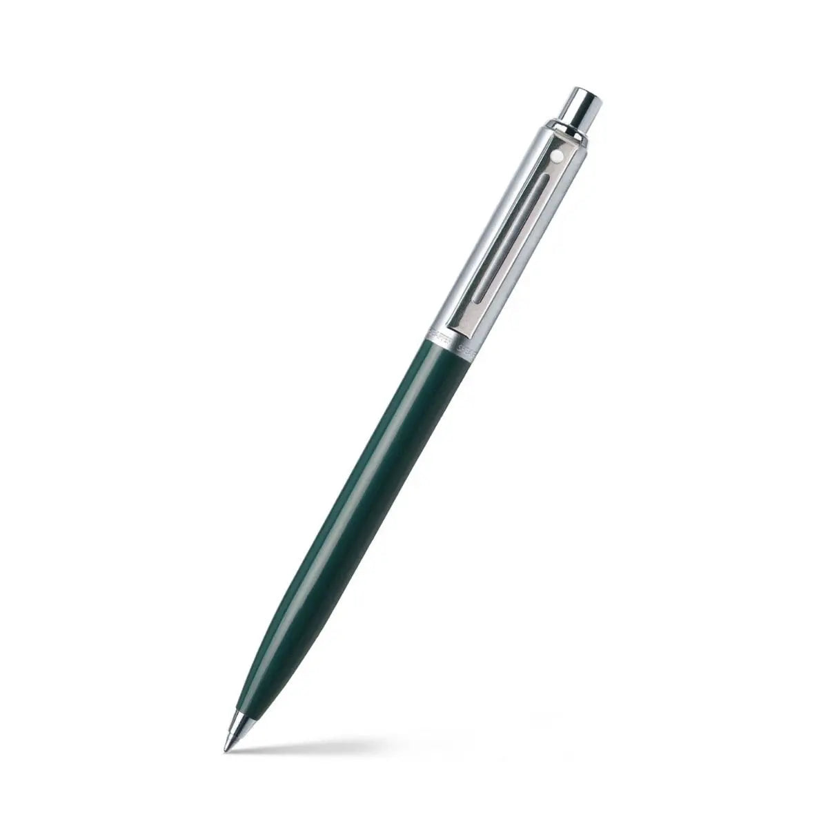 Sheaffer® Sentinel Dark Green and Chrome Ballpoint Pen With Chrome Trims - My Store