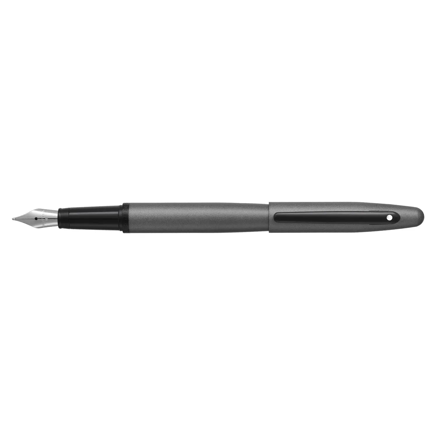 Sheaffer® VFM 9424 Matte Gray Fountain Pen With Matte Black Trim - Medium - My Store