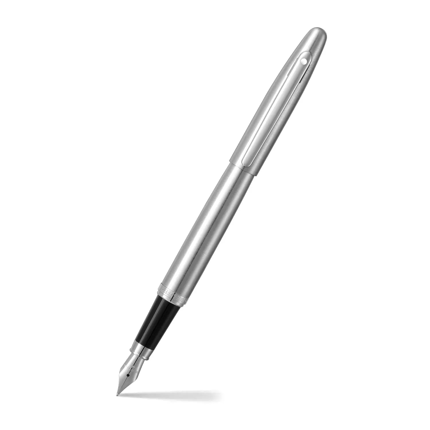 Sheaffer® VFM 9426 Brushed Chrome Fountain Pen With Chrome Trim - Medium - My Store