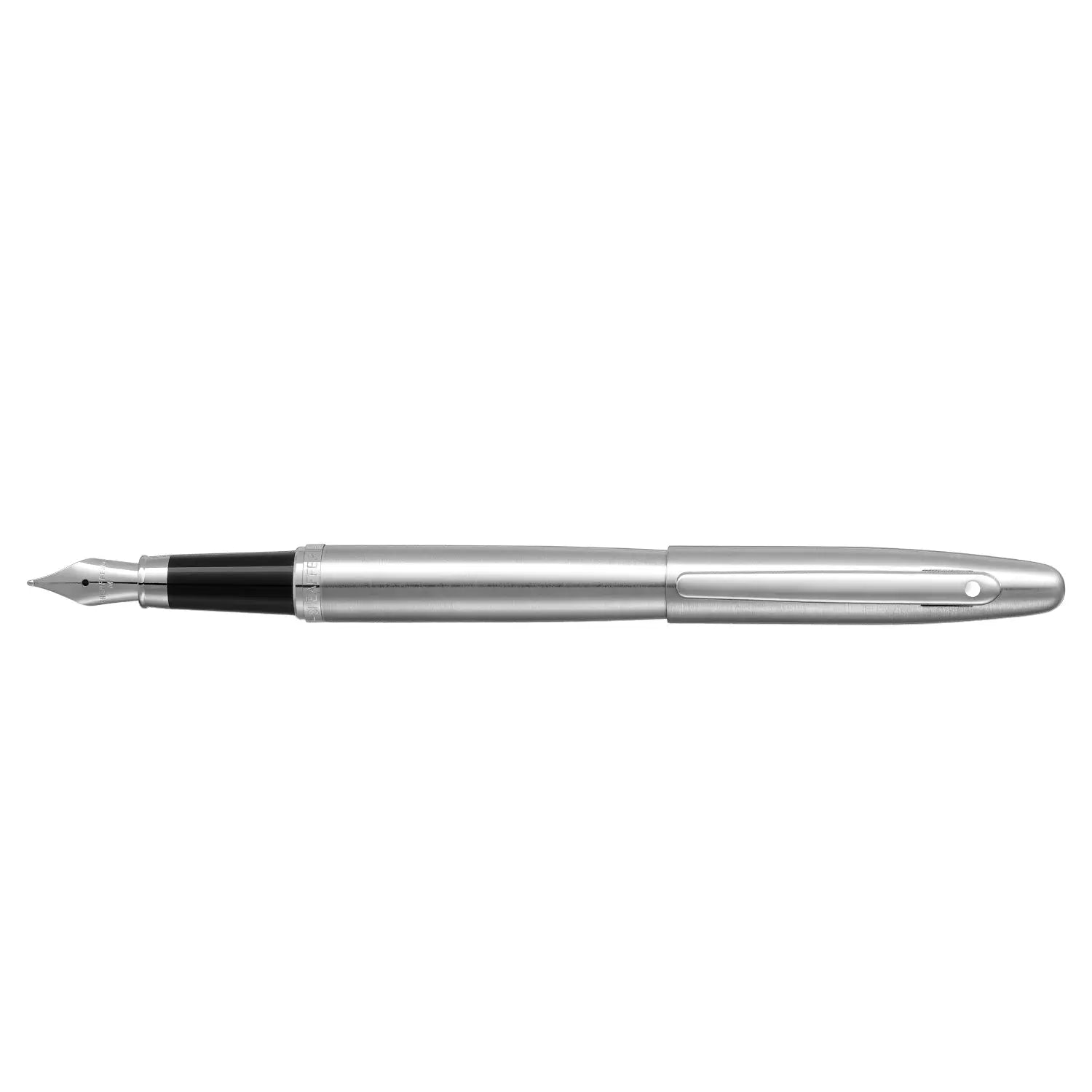 Sheaffer® VFM 9426 Brushed Chrome Fountain Pen With Chrome Trim - Medium - My Store