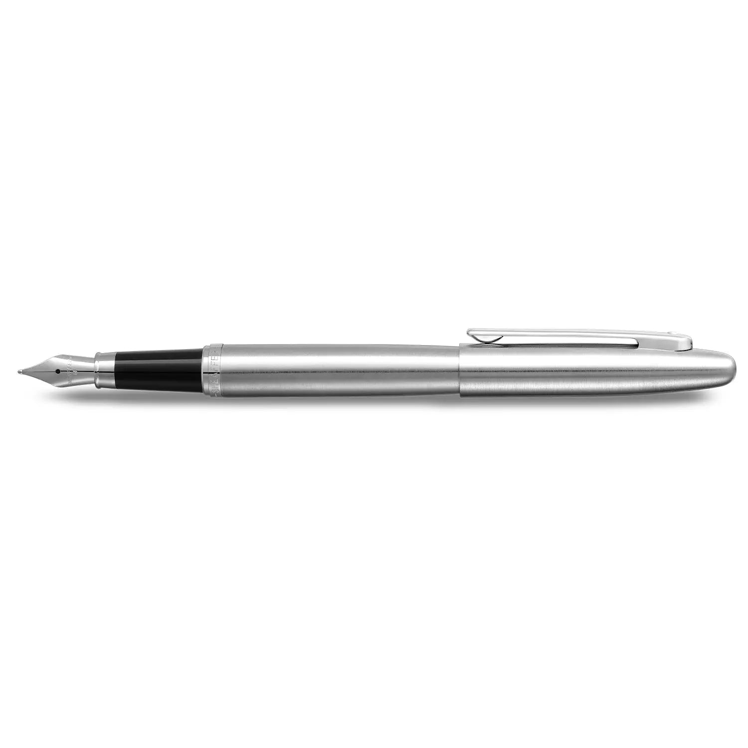 Sheaffer® VFM 9426 Brushed Chrome Fountain Pen With Chrome Trim - Medium - My Store