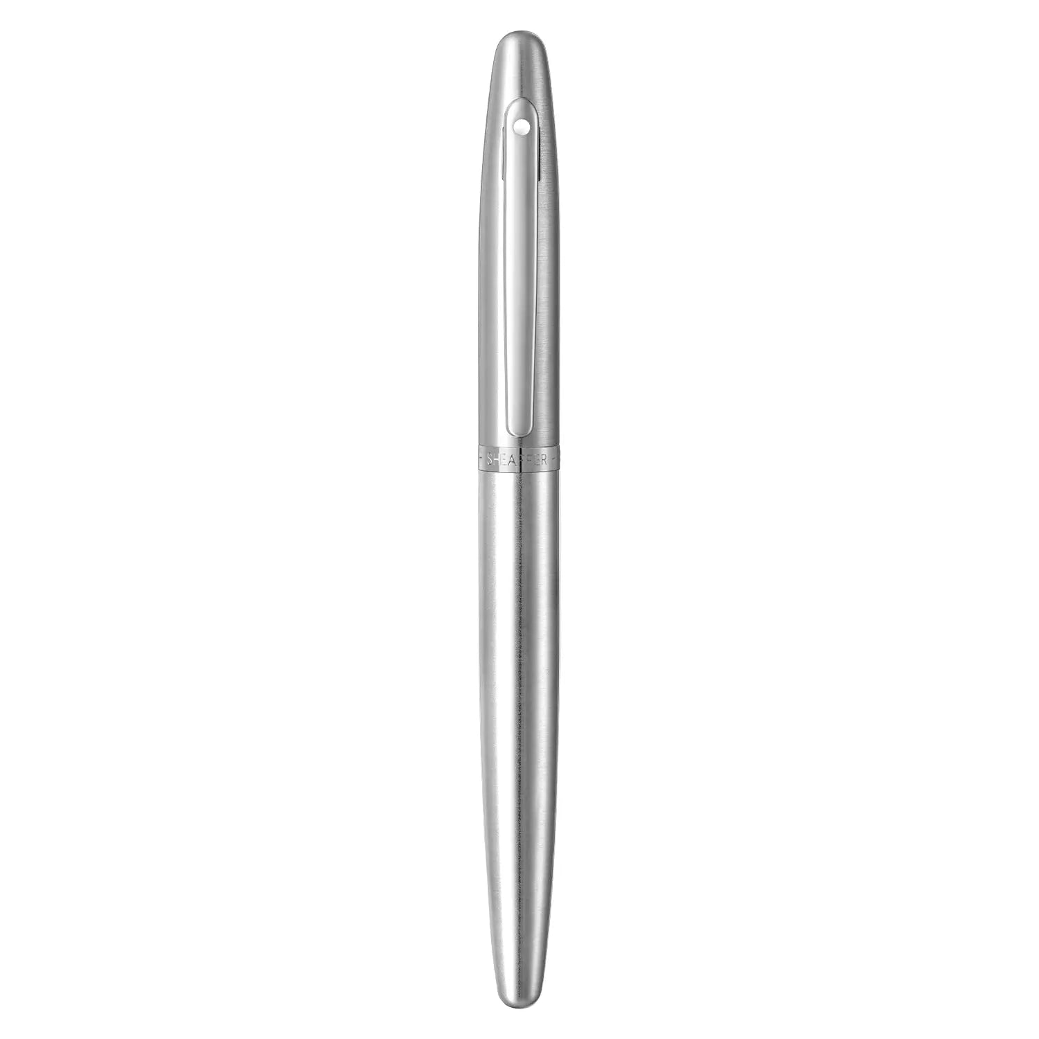 Sheaffer® VFM 9426 Brushed Chrome Fountain Pen With Chrome Trim - Medium - My Store