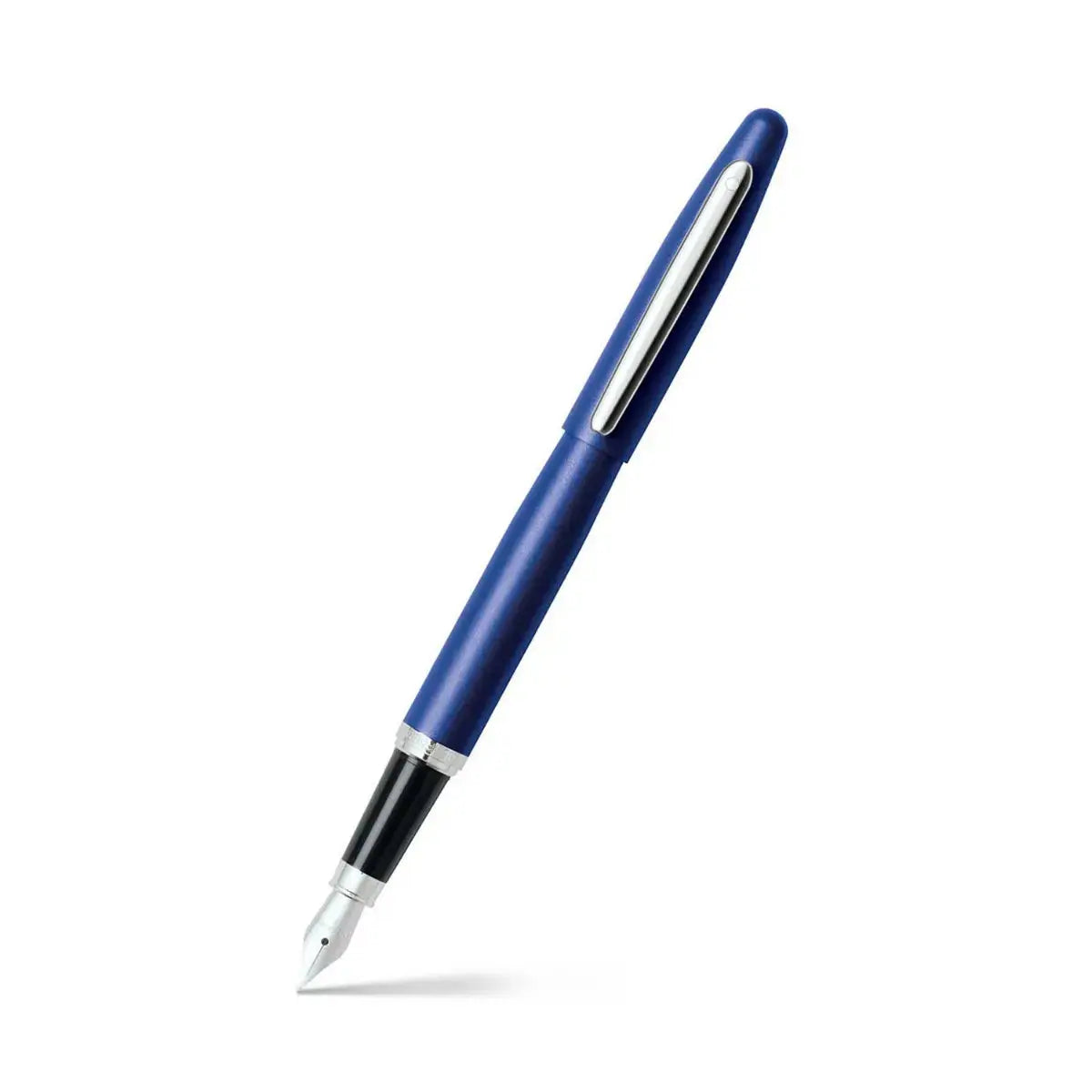 Sheaffer® VFM Neon Blue Fountain Pen With Chrome Trims - Fine - My Store