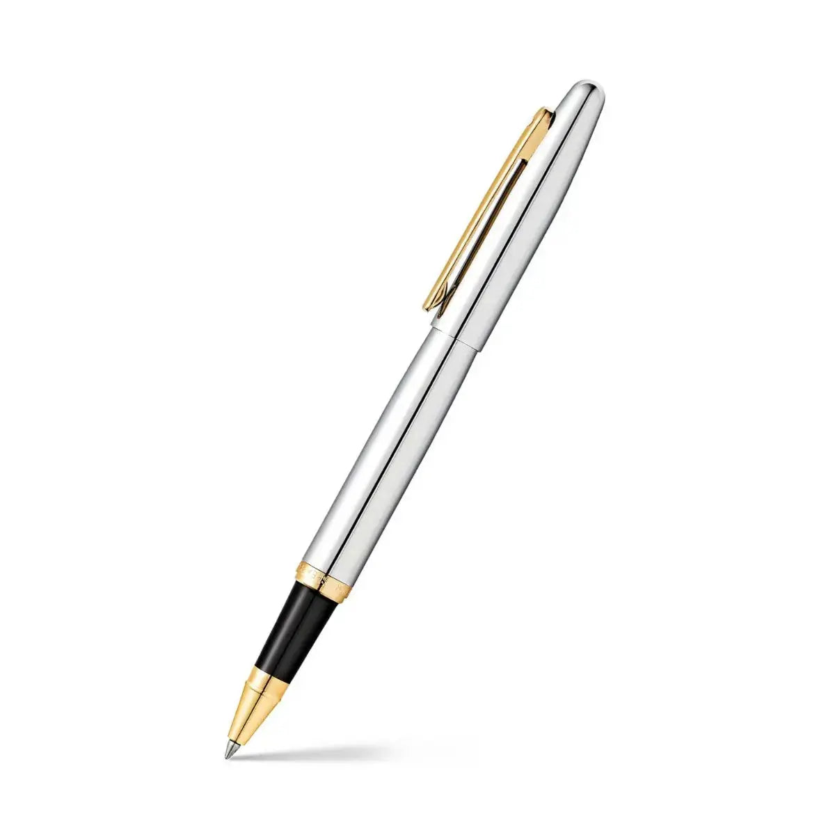 Sheaffer® VFM Polished Chrome Rollerball Pen With Gold Trims - My Store