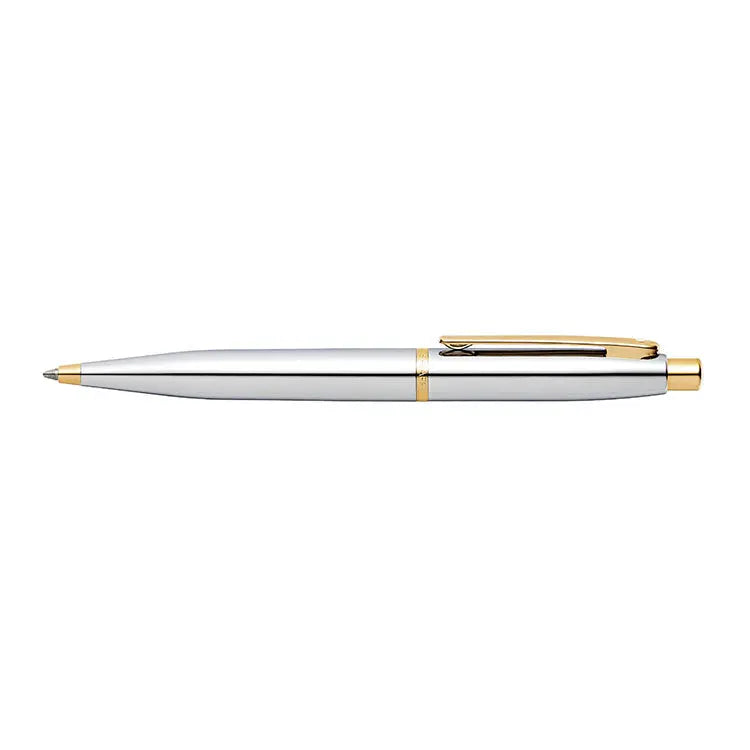 Sheaffer® VFM Polished Chrome with Gold Trims Ballpoint Pen - My Store