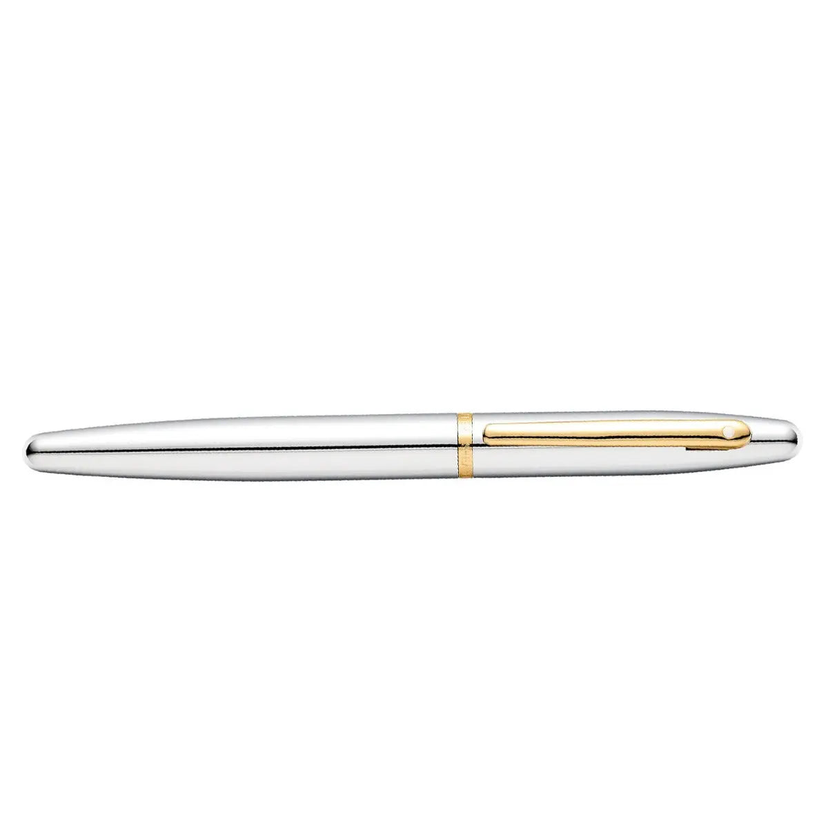 Sheaffer® VFM Polished Chrome with Gold Trims Fountain Pen - Medium - My Store