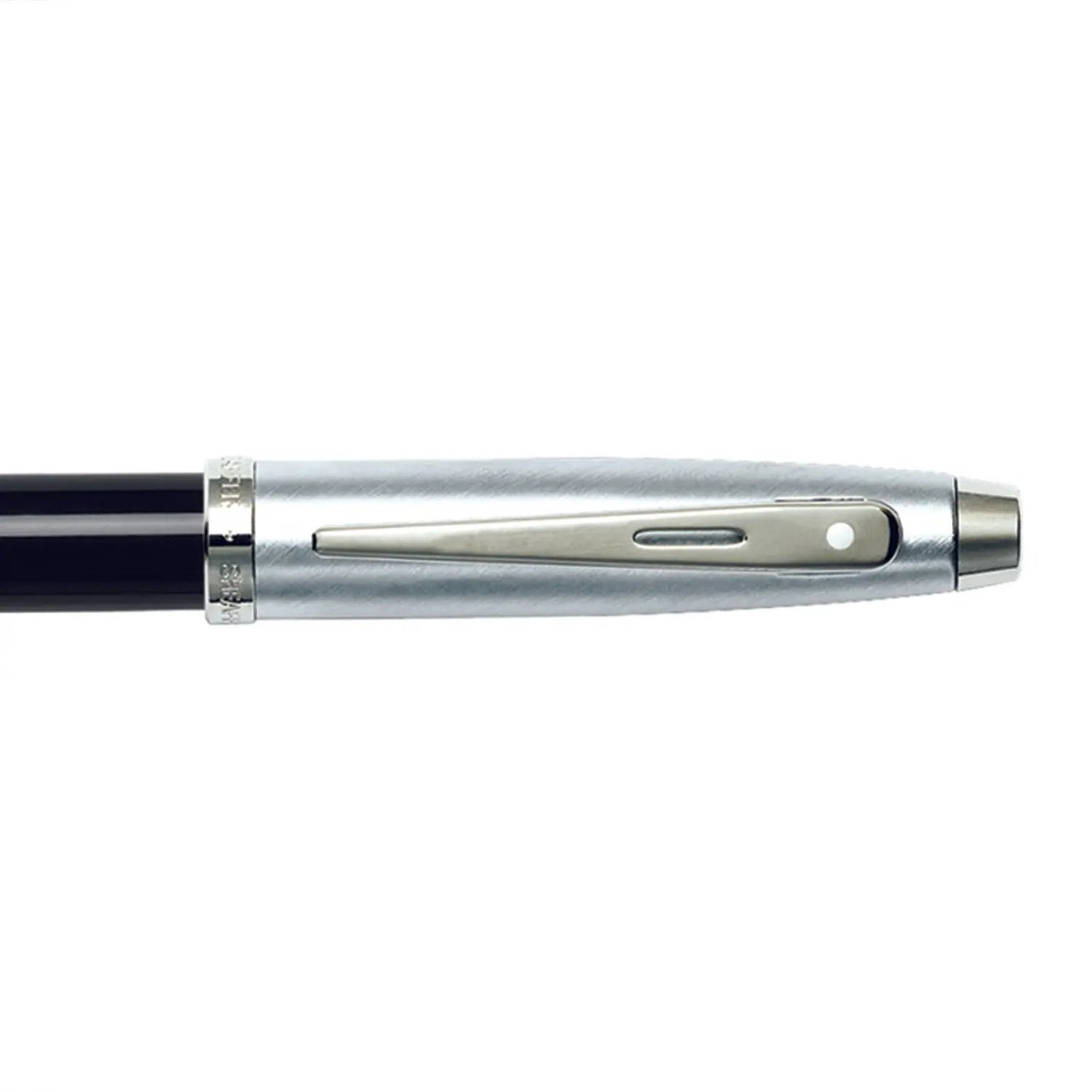 Sheaffer®100 Black and Chrome Fountain Pen With Chrome Trims - Fine - My Store