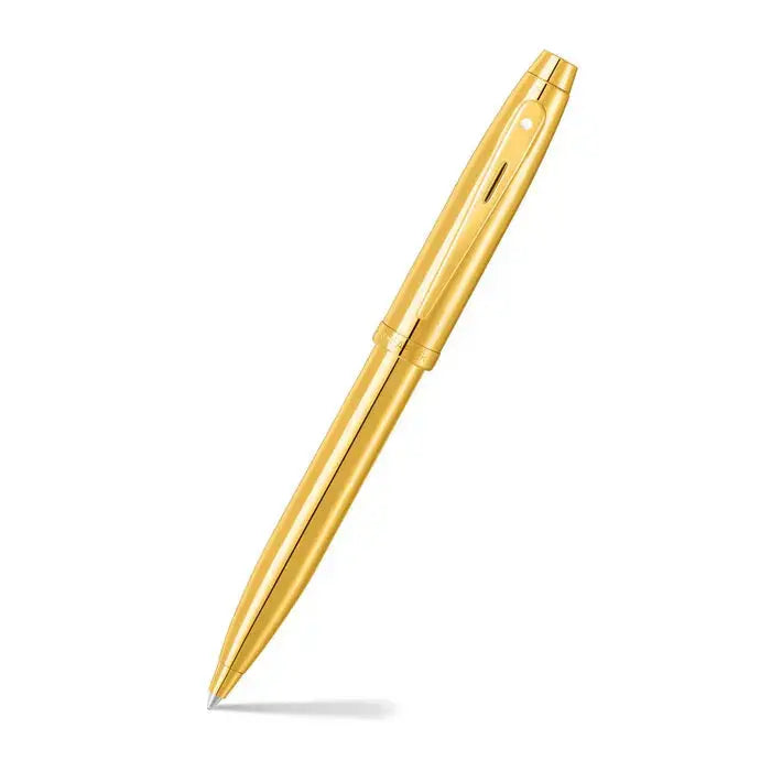 Sheaffer® 100 9370 Glossy Coffee Brown Ballpoint Pen With PVD Gold-Tone Trim Sheaffer