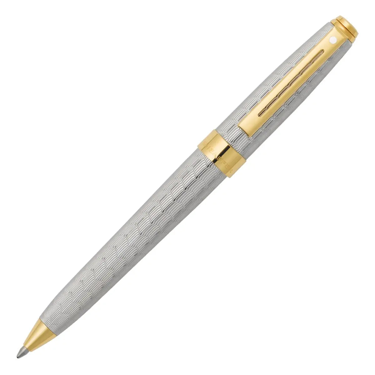 Silver plate Prelude Signature with Engraved Snakeskin Pattern and 22K Gold Plate Trim Ballpoint (9170-2) Sheaffer