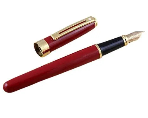 Sheaffer Prelude Signature Red Laque G/T Fountain Pen 14K Medium - crosspenmall.com