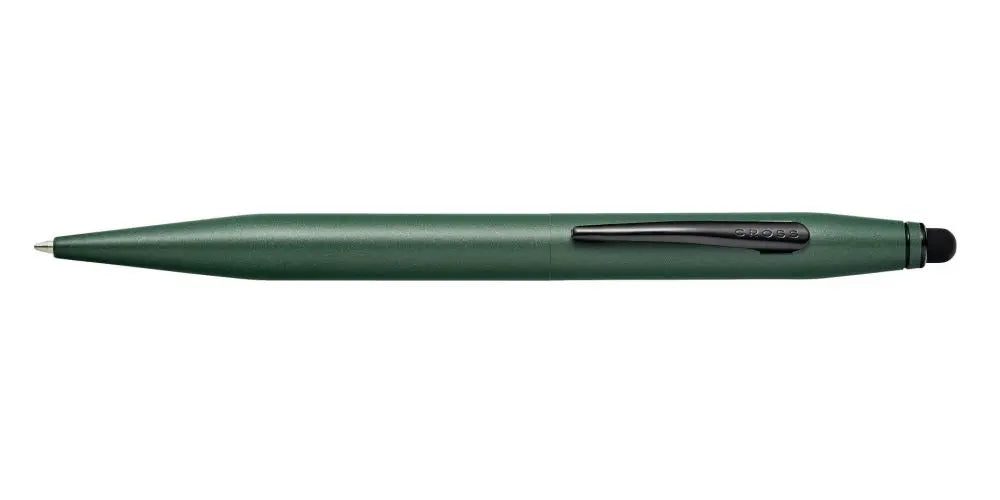 Tech 2 Matte Green Ballpoint Pen with Stylus Cross